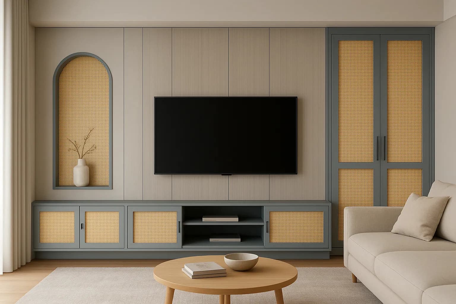 Cane Wallpaper, Natural Texture surface by Metro Surfaces